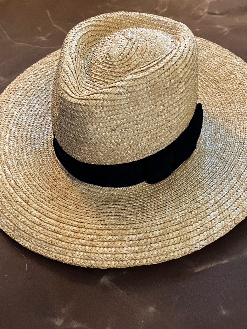 Brixton Joanna Straw Sun Hat - Size 7 (56cm)